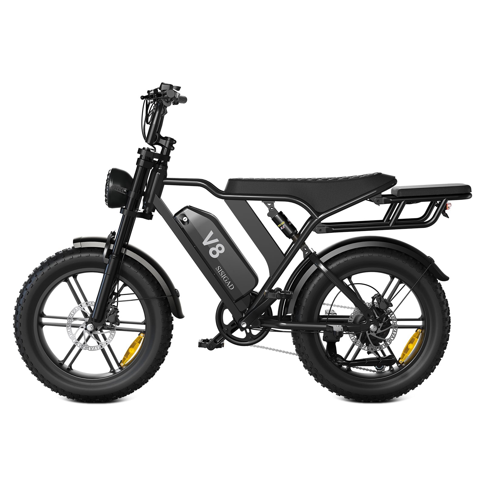 Fatbike SISIGAD V8 20" Vollgefederter Fat Tire E-Bike